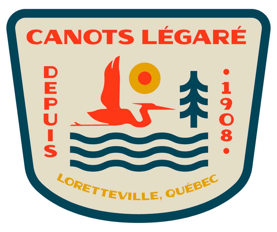 Autocollant Canots Légaré « écusson Loretteville » - CL-AUTOCOL-ÉCUSSON-LORET-4X4-RG - Canots Légaré